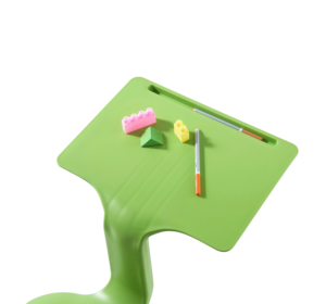 Mesa de pícnic para niños pequeños, mesa de estudio plegable para exteriores para jardín, silla de escritorio portátil, soporte de mesa de escritura para niños - Product Image 5