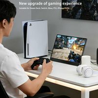 Moniteur portable AHXJKA 16 pouces 1920x1200 144Hz IPS avec support à câble unique pour jeux PC, Mac et consoles de jeu