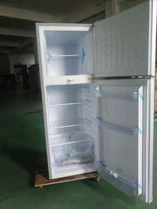 Мини-холодильники производитель хорошая цена Солнечный холодильник с морозильной камерой 12 В постоянного тока 2 двери Вертикальный Солнечный холодильник постоянного тока - Product Image 2