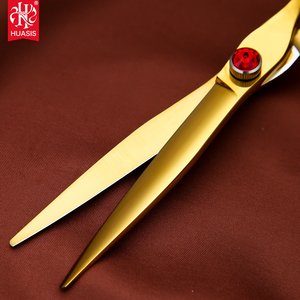 AR-D05 Titan Lớp Phủ Tóc Kéo 7 Inch Vàng Làm Tóc Kéo Tóc Chuyên Nghiệp Cắt Với Rồng Xử Lý <span class=keywords><strong>6Cr</strong></span> Không Gỉ - Product Image 4