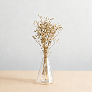 Jarrón Cónico Transparente de Plástico para Decoración del Hogar - Product Image 1