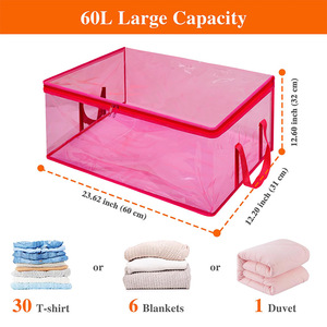 Almacenamiento de mantas para sala de estar, organizadores de ropa, contenedores, estantes de armario, cajones de esterilización esenciales para dormitorio, más soluciones de almacenamiento - Product Image 2