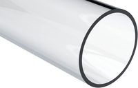 Tube acrylique transparent personnalisable rigide avec service de découpe, matériau PMMA, certifié ISO9001, longueur de 2 mètres