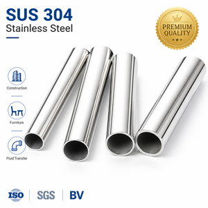 Tubería de Acero Inoxidable <span class=keywords><strong>AISI</strong></span> 304 18-8 Disponible en Espesores de Pared de 0.065", 0.083" y 0.120" (Equivalente a Schedule 10/40/80) - Product Image 1