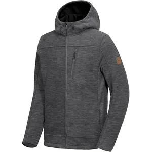 New Design Men's Custom Outdoor Sweatshirt Polar Fleece Jacket Men Micro Soft Fleece Zip Through Jacket