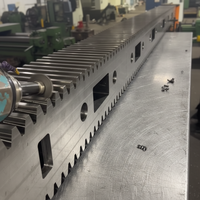 Actionneur linéaire haute précision, machine CNC, crémaillère hélicoïdale, acier forgé haute résistance, certifié ISO9001, forgeage haute fréquence