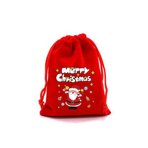 Sac de rangement de Noël avec logo personnalisé, sac à cordon écologique en non-tissé pour l'emballage de cadeaux de vacances et l'organisation - Product Image 4