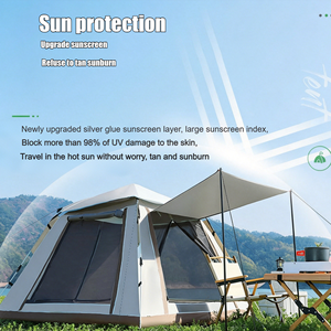 <span class=keywords><strong>Tente</strong></span> de camping portable pour 3-4 personnes, entièrement automatique, à ouverture rapide, une chambre, utilisable en toutes saisons, pour la protection contre le soleil et la pluie - Product Image 2