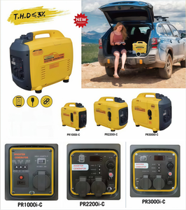 Générateur d'électricité portable silencieux à essence 4 temps 50Hz AC à vente chaude, <span class=keywords><strong>IE</strong></span> CE 113cc 1.7KW, portable pour la maison - Product Image 5