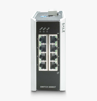 SALZ Automation P10 8-Port Model dudukan rel DIN sakelar Ethernet Gigabit Industri terkelola SA-4008-GT-01-00