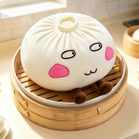 Peluche en forme de boulette de riz brodée super douce en gros