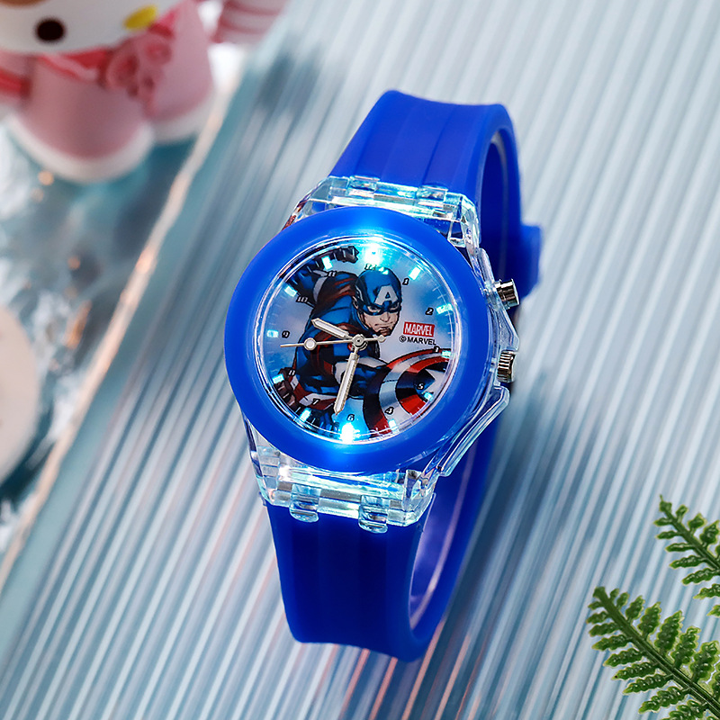 Silicone dark blue captain america