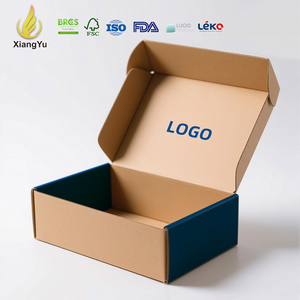 Boîte d'expédition en carton ondulé personnalisée de luxe en gros Xiangyu pour l'e-commerce, pliable, pour vêtements et accessoires - Product Image 1