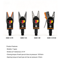 Pince pneumatique Doingwin OGRZ14 avec capteur de proximité, mâchoire en aluminium pour équipement d'automatisation de moulage par injection OEM