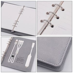 Custom Business Notebook Power Bank Logo Printing LED <b>Lamp</b> <b>Charging</b> Powerbank for Office - Product Image 4