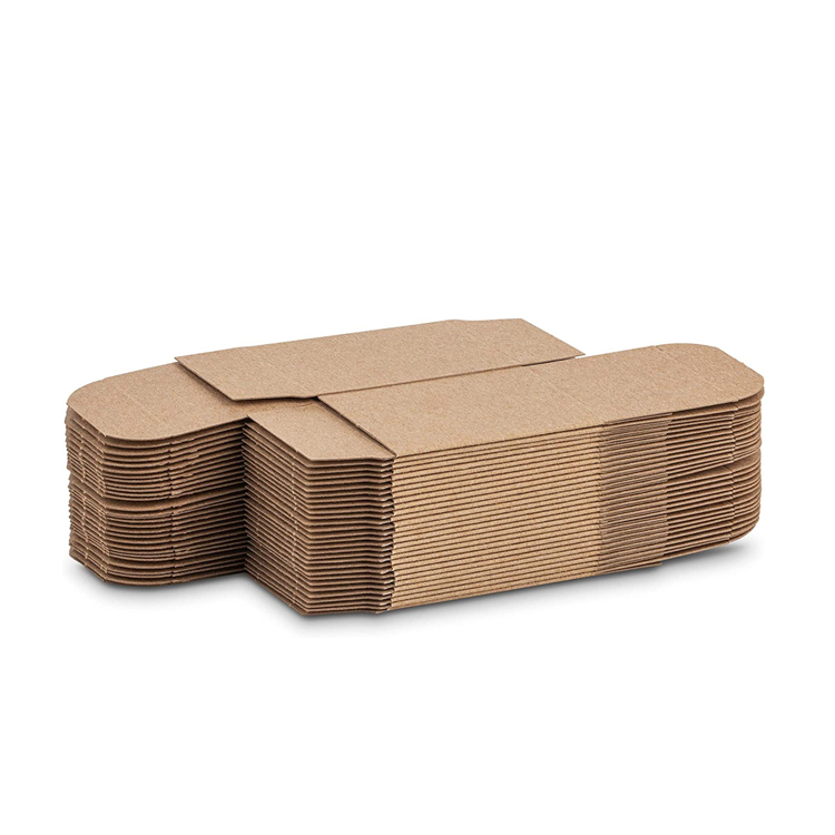 Small Tuck End Plain kraft Brown cardboard Box Packaging FSC Eco Packaging