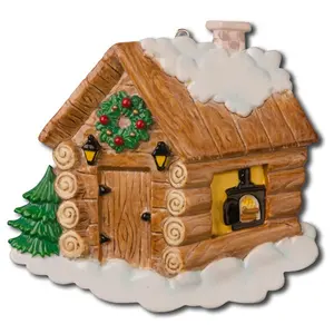 树脂纪念微型房子形2020圣诞饰品