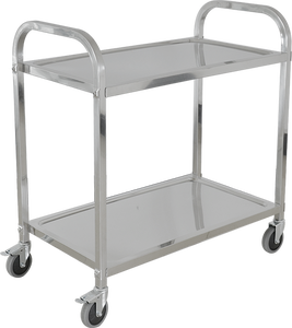 Table de chariot à repas extérieur mobile de chariot de nourriture d'acier inoxydable de service commercial de 6 couches - Product Image 5