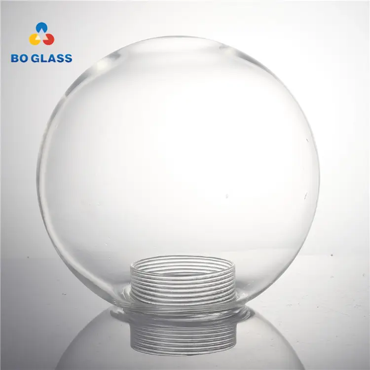 Personalizado feito g9 parafuso e27 fio vidro globo borosilicato claro fosco lâmpada de vidro sombra para pingente sombra clara