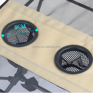 โต๊ะพับอลูมิเนียมอัลลอยด์อเนกประสงค์พร้อมที่วางแก้วคู่<span class=keywords><strong>พื้น</strong></span>ผิวผ้าสำหรับตั้งแคมป์กลางแจ้งปิคนิคบาร์บีคิวตกปลา - Product Image 5