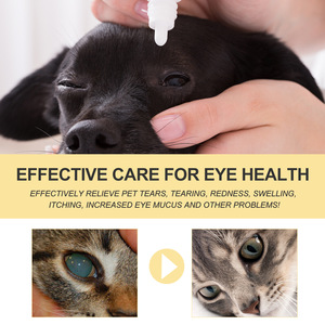 Gouttes oculaires pour chiens <span class=keywords><strong>et</strong></span> chats, nettoyage doux, élimination des taches de larmes, soulagement des rougeurs, soin apaisant des <span class=keywords><strong>yeux</strong></span>, 20 ml - Product Image 3