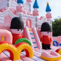 Grands châteaux gonflables d'extérieur pour enfants, châteaux gonflables commerciaux à thème de dessins animés