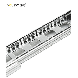 YOUDO Manufacturer 35mm <strong>Drawer</strong> Guides <strong>Channel</strong> Soft <strong>Closing</strong> Heavy Duty 3-Fold Full Extension Rail <strong>Drawer</strong> Slide - Product Image 2