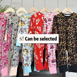 Hanzi Baby Bambus-Schlafanzug aus Fasern, Strampler für Kleinkinder, Jungen-Reißverschluss-Bambus-Pyjama, Mädchen-Kleidung, Überraschungsbox zum Valentinstag - Product Image 4