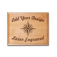 Plaques murales gravées au Laser en bois, personnalisées, 5 pièces