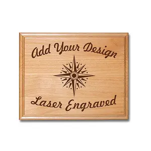 Plaques murales gravées au Laser en bois, personnalisées, 5 pièces - Product Image 3