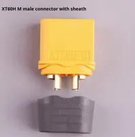 Connecteur XT60H F/M avec gaine pour batterie ESC d'avion modèle, interface d'alimentation T-Plug