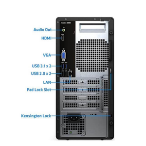 Bon prix pour un ordinateur de bureau Dell Vostro 3910 avec processeur Intel Core I7 12700F, 16 Go de DDR4, 1 To de SSD pour les calculs professionnels - Product Image 3