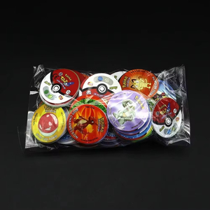 Pokemones 1-3st Edition <strong>Tazos</strong> Album Card Book Box Plastic Pogs Round Stroke <strong>Pikachu</strong> Trainer ASH Collection Cheetos Chipitaps - Product Image 3