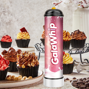 GalaWhip 640g Disposable Cream Whippers (0.95L Capacity) Carbon Steel Eco-Friendly 6pcs/<b>Box</b> for <b>Dessert</b> Cream Tools - Product Image 5