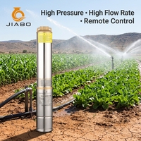 Pompe à eau submersible solaire agricole, diamètre 4 pouces, 750 watts, impeller en plastique, haute pression, alimentation AC/DC
