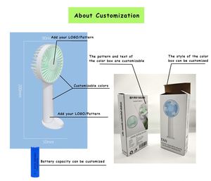 Logo Customization Rechargeable Hand Held Usb Mini Portable Small Fan With Phone <b>Holder</b> - Product Image 3