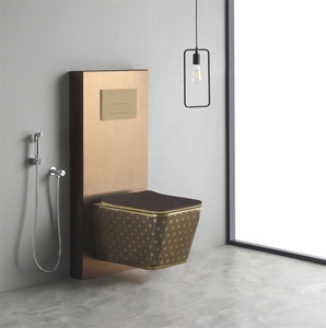 Inodoro Moderno Suspendido de Porcelana sin Borde con Sifón en P para Baño - Fabricante de Artículos Sanitarios - Product Image 4