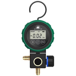 เกจวัดความดันน้ำยาทำความเย็นดิจิตอล Hongsen รุ่น HS-350A แบบสองวาล์ว สำหรับ R410A พร้อมฟังก์ชั่นตรวจจับอุณหภูมิและแรงดัน ใช้สำหรับเติมน้ำยา - Product Image 3