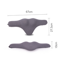 Coussin de soutien lombaire en mousse à mémoire de forme, coussin orthopédique pour le dos, pour dormir, repose-taille ergonomique, coussin d'alignement de la colonne vertébrale inférieure