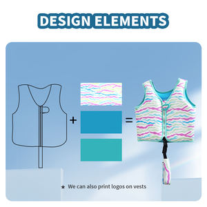 Chaqueta de natación de seguridad para niños de 2 a 7 años, anillo de brazo flotante, puente de Charco personalizado, chaleco de natación para bebés - Product Image 6