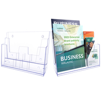 Porte-brochures personnalisé de table, organisateur de bureau, présentoir de comptoir