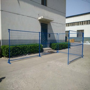 Kanada için <span class=keywords><strong>a</strong></span>çık güvenlik çiti toz boya kaynaklı geçici bina çit kare delik şekli galvanizli kesim bükme dahil - Product Image 3