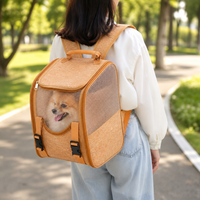 Sac de transport pour chat USMILEPET en chêne naturel personnalisé, sac de voyage pour chat, respectueux de l'environnement, adapté aux animaux de compagnie, pour les petits animaux, accessoires pour animaux de compagnie