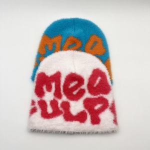 Vente chaude en gros, logo personnalisé, bonnets chauds pour femmes, style Y2K, bonnets pour l'hiver, bonnets en tricot, bonnets de style skull - Product Image 4