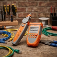 Pencari Kabel Jaringan Berkualitas Tinggi Toner-Lan Wire Tracer Layar LCD Pencari Port Perlindungan IP65 Akurasi Tinggi Garansi 1 Tahun untuk IT