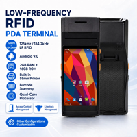 PDA tout-en-un personnalisé de 5,5 pouces avec imprimante 58 mm, lecteur de codes-barres et RFID LF 125 kHz/134,2 kHz