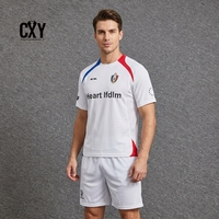Ensemble de maillots de sport respirants CXY pour hommes et femmes, col rond, été, tissu en bambou écologique, expédition rapide en 15 jours