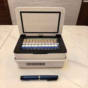 Mini-réfrigérateur de voyage pour peptides, 3 ml, 55 flacons, réfrigérateur cosmétique de beauté, 0-18 <span class=keywords><strong>degrés</strong></span>, congélateur médical, réfrigérateurs intelligents pour peptides - Product Image 3