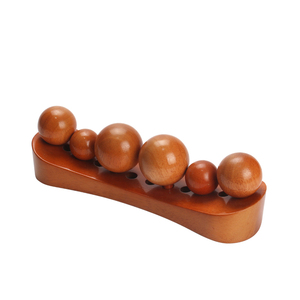 Holz massage ball Trigger punkte Massage Physiotherapie Psoas Muskel freigabe werkzeuge 6 Kopf Cervi cal Lumbar Holz massage geräte - Product Image 4