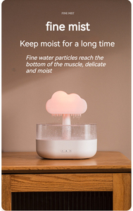 เครื่องกระจายกลิ่นหอมแบบอโรมาเธอราพีรูปเมฆฝน พร้อมเสียงน้ำหยด สำหรับโต๊ะทำงานในโรงแรม - Product Image 6